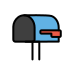 open mailbox with lowered flag